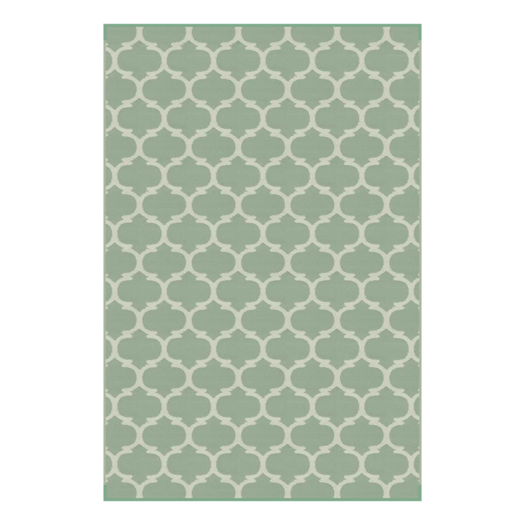 2021028028 – LIPPERT COMP Patio Mat, 12 Foot Length x 8 Foot Width Green Polypropylene Reversible Fabric UV/ Mold/ Mi...
